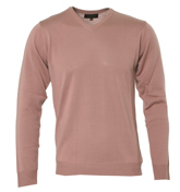 Woodhouse Pink V-Neck Sweater