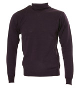 Purple Roll Neck Sweater