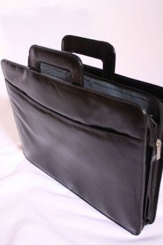 Black Leather Business Briefcase