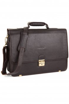 Woodland Leather Extra Soft Leather Briefcase