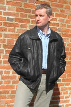 Woodland Leather lambs Leather Bomber Jacket.