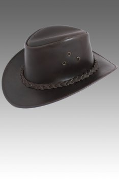 Leather Crocodile Dundee Hat