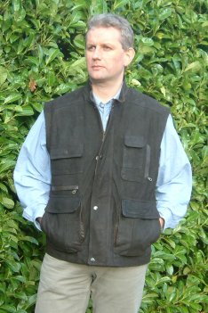Leather Shooting Waistcoat