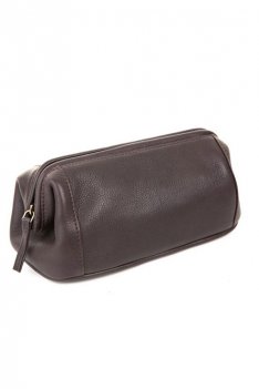 Woodland Leather Leather Washbag from Woodland