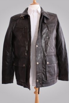 Woodland Leather Mens Fashion Car Coat