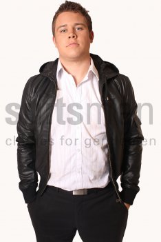 Woodland Leather Mens Perforated Hoody