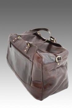 Woodland Leather Nappa Leather Overnight Bag