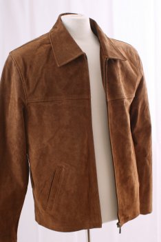 Woodland Leather Suede Harrington Bomber Jacket