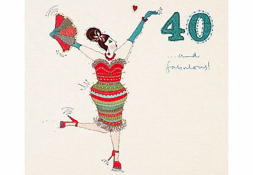 Woodmansterne 40th Birthday Card