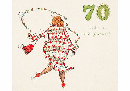 Woodmansterne 70th Birthday Card