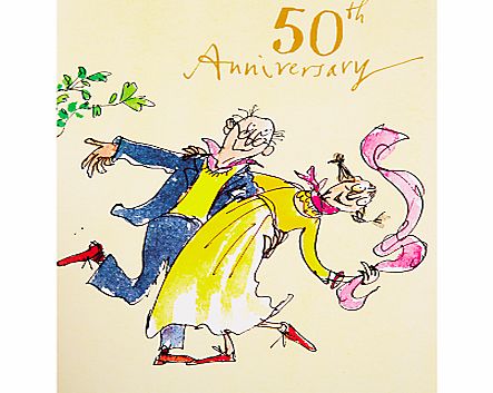 Woodmansterne Couple Dancing 50th Anniversary Card