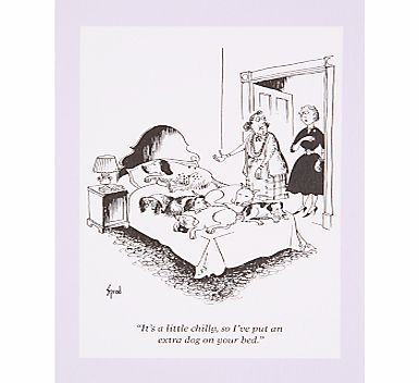 Woodmansterne Dogs On Bed Greeting Card