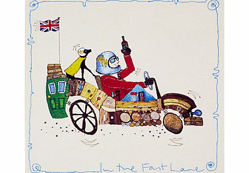 Woodmansterne Go Kart Greeting Card