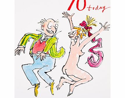 Woodmansterne Man Jumping 70th Birthday Greeting