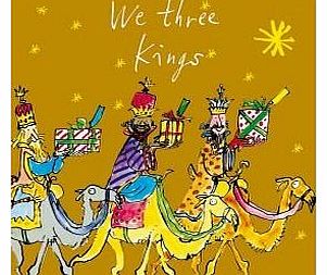 Woodmansterne Pack of 10 Quentin Blake Help the Hospices Charity Christmas Cards - We Three Kings