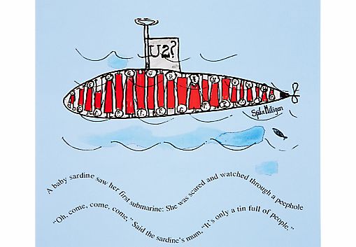 Woodmansterne Sardine Submarine Greeting Card