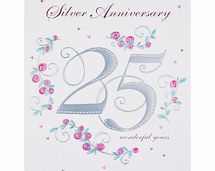 Woodmansterne Silver Anniversary Card