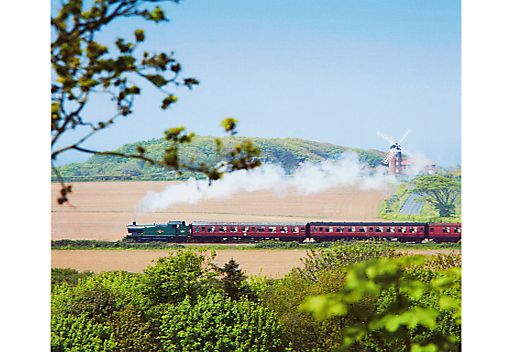 Woodmansterne Steam Train Norfolk Greeting Card
