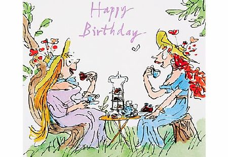 Woodmansterne Two Women Having Tea Birthday Card