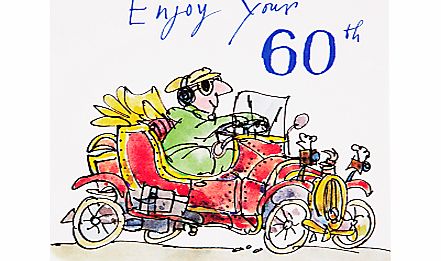 Woodmansterne Vintage Car 60th Birthday Card