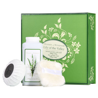 Woods Of Windsor Lily of the Valley 100g Talcum Powder and Puff