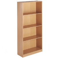 WoodStock Leabank Impact 18mm Bookcase 1800 high 3 shelves Beech