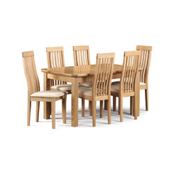 Woodways Ferrara - Real Oiled Oak Veneer Dining Table & 4