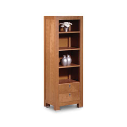 Woodways Lucca - Real Cherry Veneer Narrow Bookcase