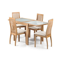 Woodways Sassari - Glass Top Dining Table