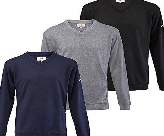 Woodworm Golf Long Sleeve Solid Sweater - 3 Pack XL