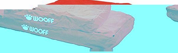WooffWooff Wooff Dog bed beanbag mattress various colours and Size (Medium 55 x 75 x 15, Red)
