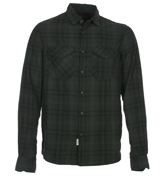 Woolrich Cabin Green and Black Check Field Shirt