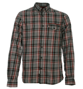 Woolrich Richard Grey, Black and Red Check Shirt