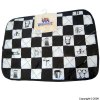 Worksmart Black and White Checked Placemat