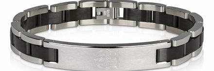 World Centre Sales Barcelona Crest Bracelet with Black Inlay -