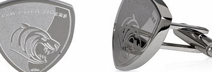 World Centre Sales Leicester Tigers Crest Cufflinks - Stainless