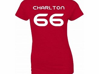 World Cup Charlton 66 Red Womens T-Shirt Large ZT