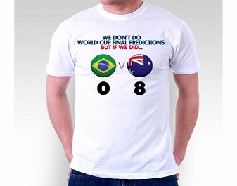 World Cup Prediction Australia White T-Shirt