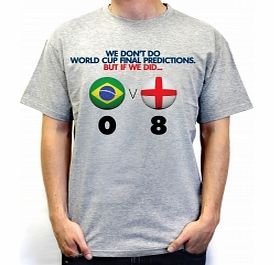 World Cup Prediction England Grey T-Shirt Large ZT