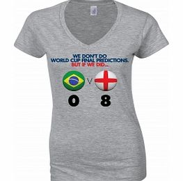 World Cup Prediction England Grey Womens T-Shirt