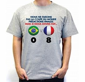 World Cup Prediction France Grey T-Shirt Medium ZT