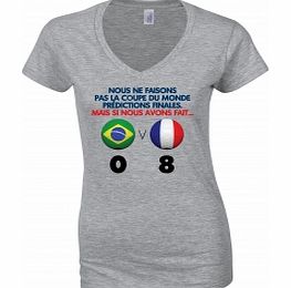 World Cup Prediction France Grey Womens T-Shirt