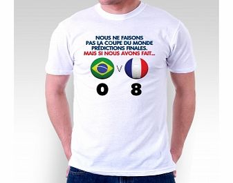 World Cup Prediction France White T-Shirt Medium