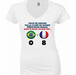World Cup Prediction France White Womens T-Shirt