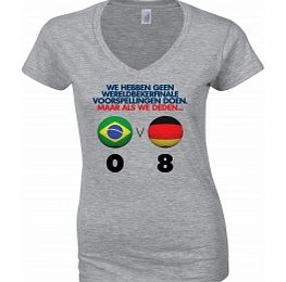 World Cup Prediction Germany Grey Womens T-Shirt
