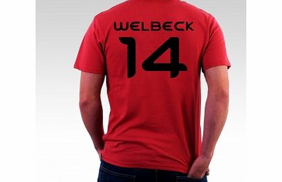 World Cup Welbeck 14 Red T-Shirt Large ZT