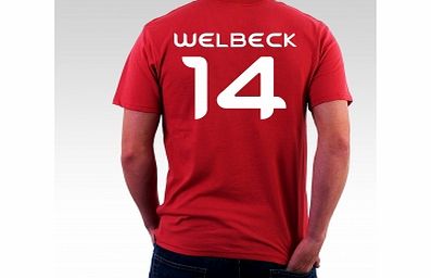 World Cup Welbeck 14 Red WT T-Shirt Medium ZT