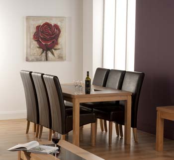 World Furniture Conrad Large Rectangular Dining Table in Oak