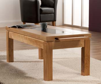 World Furniture Conrad Rectangular Coffee Table in Oak
