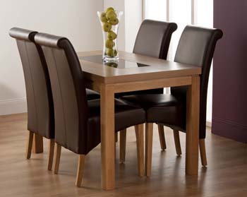World Furniture Conrad Rectangular Dining Table in Oak